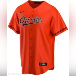Nike Orange Orioles Baseball Jersey